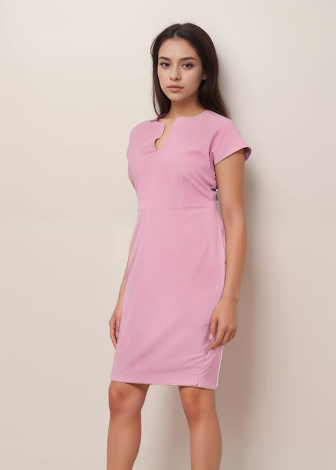 Blush Pink Straight Fit Dress