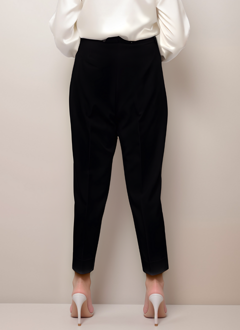 Classic Tapered Black Trousers