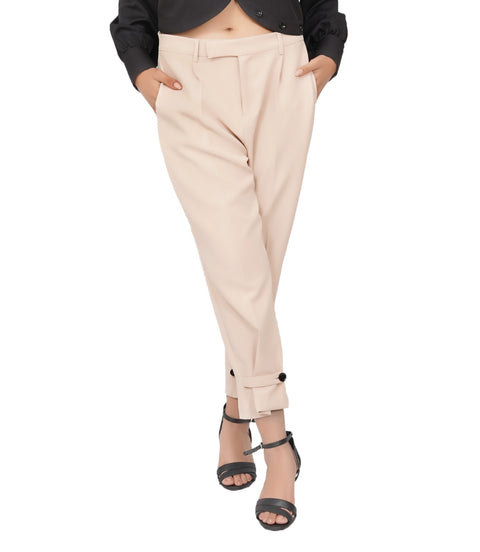 Beige Flap Pants