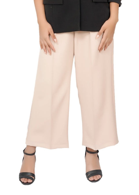 Beige Comfortfit Pants